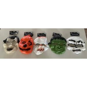 10 Pack Kids Halloween Masks Costume Dress Up Pumpkin Mummy Skull Dracula